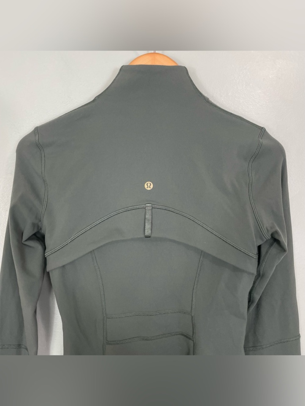 Lululemon Define Jacket Luon Dark Forest Green Gold Hardware Women Size 6 - Picture 9 of 10